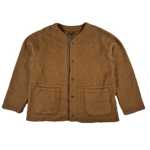 Engineered Garments Mohair Blend Cardigan Sweater Brown Oversized Men's Small